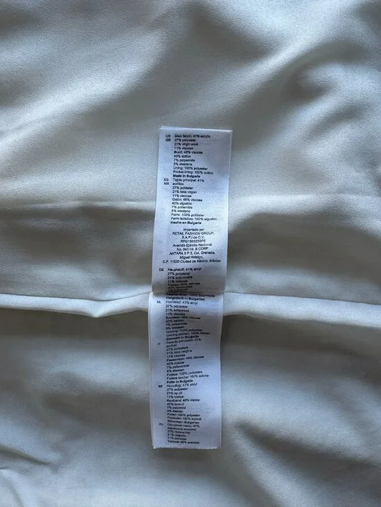 Sandro Molly Tweed Patch Pocket Minidress in Ecru - Size EU 36 - Picture 5 of 10